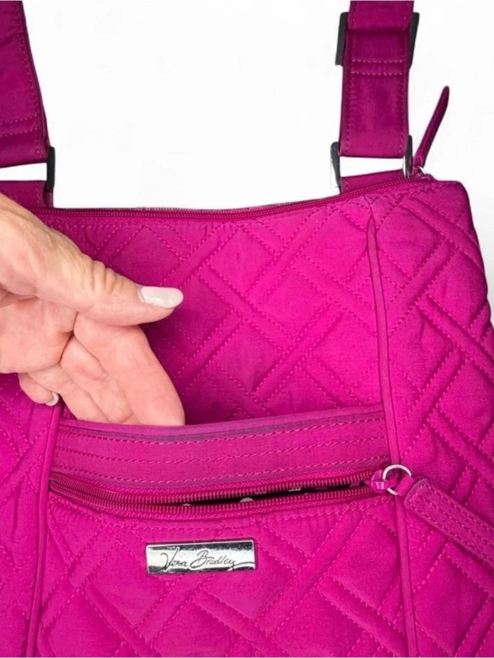 Vera Bradley Pink Quilted Crossbody Bag Vacation Coquette